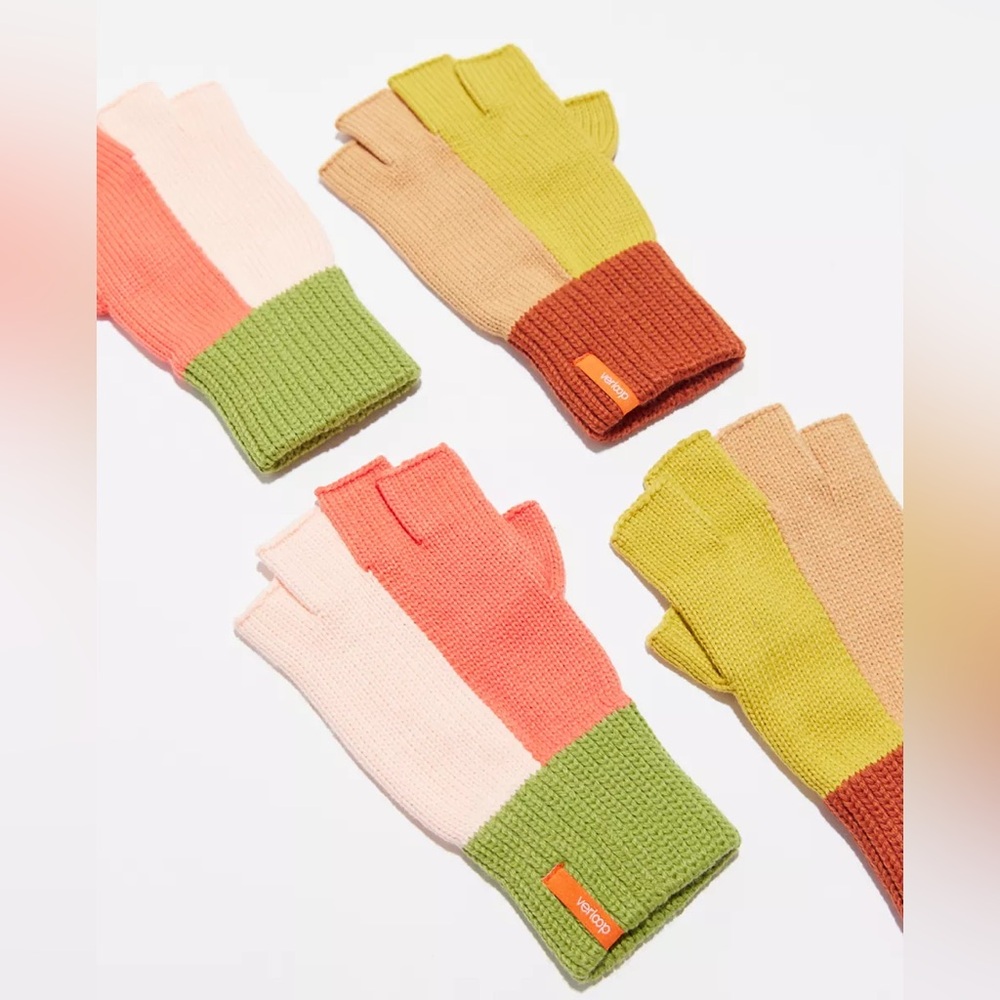New🌟UO-Verloop Polder -Colorblock Fingerless Gloves